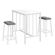 Pemberly Row 3-Piece Counter Height Dining Set with 36