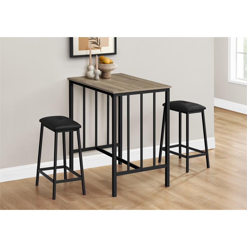 Pemberly Row 3-Piece Counter Height Dining Set with 36