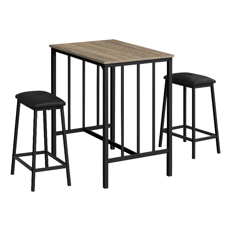 Pemberly Row 3-Piece Counter Height Dining Set with 36