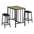 Pemberly Row 3-Piece Counter Height Dining Set with 36