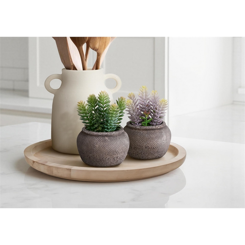 Pemberly Row Set of 2 Artificial Succulents 8