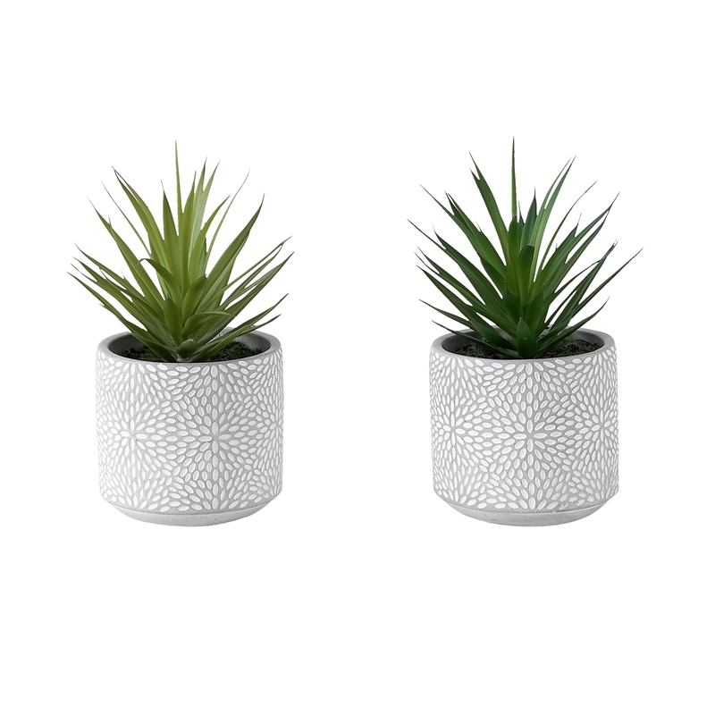 Pemberly Row Set of 2 Artificial Succulents 9