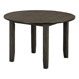 Pemberly Row 48&quot Round Dining Table with Antique Gray Veneer Top