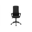 Pemberly Row High-Back Executive Office Chair in Black Fabric with Swivel Base