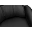 Pemberly Row High-Back Executive Office Chair in Black Faux Leather with Chrome