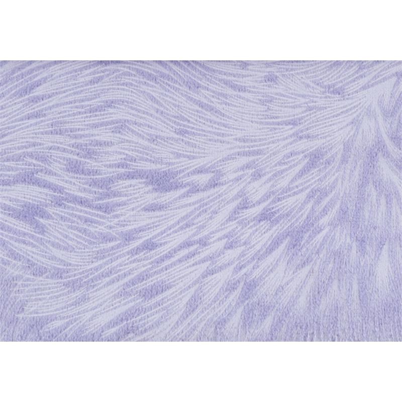 Pemberly Row Velvet Feathered Pattern Accent Throw Pillow Set of 2 in Purple