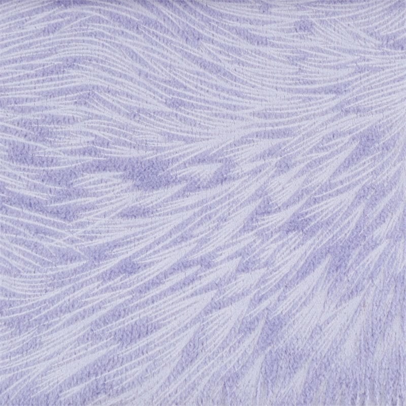 Pemberly Row 18x18 Velvet Feathered Pattern Accent Throw Pillow in Light Purple