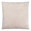 Pemberly Row 18x18 Velvet Feathered Pattern Accent Throw Pillow in Light Taupe