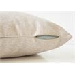Pemberly Row 18x18 Velvet Feathered Pattern Accent Throw Pillow in Light Taupe