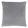 Pemberly Row 18x18 Diamond Velvet Accent Throw Pillow in Silver