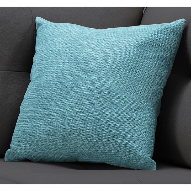 Pemberly Row 18x18 Linen-Look Textured Accent Throw Pillow in Light Green