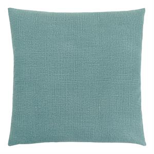 Pemberly Row 18x18 Linen-Look Textured Accent Throw Pillow in Light Green
