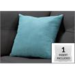 Pemberly Row 18x18 Linen-Look Textured Accent Throw Pillow in Light Green