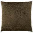 Pemberly Row 18x18 Floral Velvet Accent Throw Pillow in Dark Green