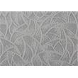 Pemberly Row 18x18 Floral Velvet Accent Throw Pillow in Light Gray