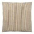 Pemberly Row 18x18 Woven Dot Pattern Accent Throw Pillow in Gray/Gold