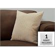 Pemberly Row 18x18 Woven Dot Pattern Accent Throw Pillow in Gray/Gold