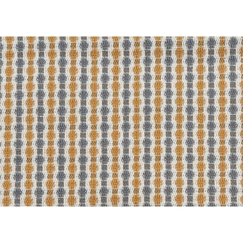 Pemberly Row 18x18 Woven Dot Pattern Accent Throw Pillow in Gray/Gold