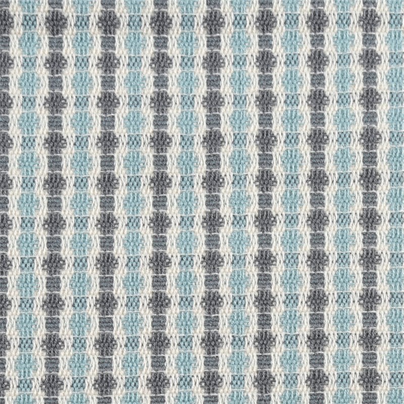 Pemberly Row 18x18 Woven Dot Accent Throw Pillow in Light Blue and Gray