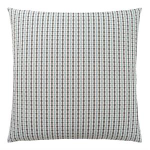 Pemberly Row 18x18 Woven Dot Accent Throw Pillow in Light Blue and Gray