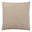 Pemberly Row 18x18 Woven Dot Pattern Accent Throw Pillow in Taupe