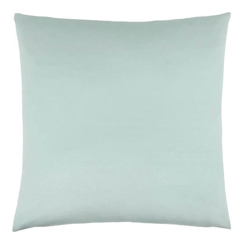 Pemberly Row 18x18 Satin Accent Throw Pillow in Mint Blue Polyester