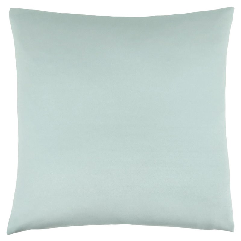 Pemberly Row 18x18 Satin Accent Throw Pillow in Mint Blue Polyester