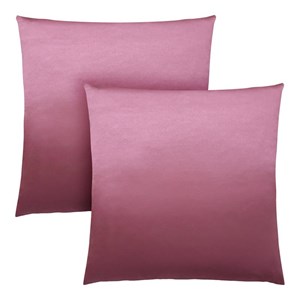 Pemberly Row 18x18 Satin Accent Throw Pillow Set of 2 in Pink