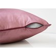 Pemberly Row 18x18 Satin Accent Throw Pillow Set of 2 in Pink