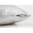 Pemberly Row 18x18 Satin Accent Throw Pillow Set of 2 in Silver