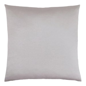 Pemberly Row 18x18 Satin Accent Throw Pillow in Silver Polyester