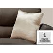 Pemberly Row 18x18 Satin Accent Throw Pillow in Gold Polyester