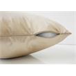 Pemberly Row 18x18 Satin Accent Throw Pillow in Gold Polyester