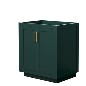 Pemberly Row 30&quot No-Sink Wood Single Bathroom Vanity in Green/Gold