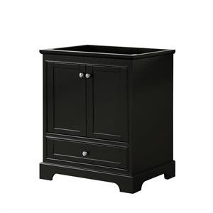 Pemberly Row 30&quot No Sink Wood Single Bathroom Vanity in Espresso
