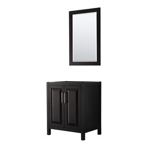 Pemberly Row 30&quot No Sink Wood Single Bathroom Vanity in Espresso