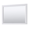 Pemberly Row Birch Wood Wood Single Bathroom Vanity in White/Chrome