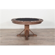 Pemberly Row Reversible Dining and Poker Game Table Set with Chairs