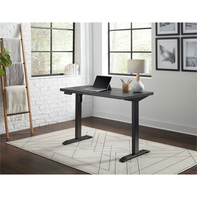 Pemberly Row Electric Height Adjustable Sit-Stand Desk with Programmable Presets