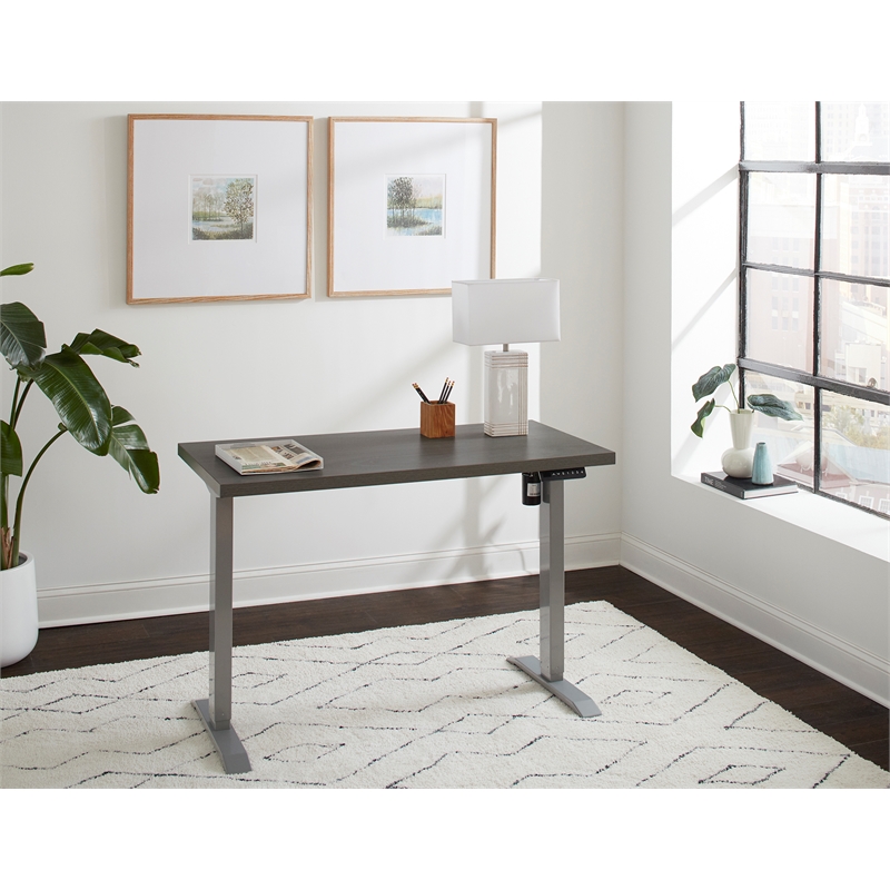 Pemberly Row Electric Height Adjustable Sit-Stand Desk with Programmable Presets