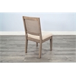Pemberly Row Cane Back Wood Dining Chair with Cushioned Seat (Set of 2)