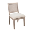 Pemberly Row Cane Back Wood Dining Chair with Cushioned Seat (Set of 2)