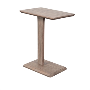 Pemberly Row C-Base Accent Table for Drinks and Laptops in Oak Grove
