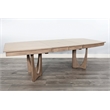 Pemberly Row Mahogany Extension Dining Table with Leaf in Hazelnut