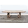 Pemberly Row Mahogany Extension Dining Table with Leaf in Hazelnut