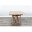 Pemberly Row Mahogany Extension Dining Table with Leaf in Hazelnut