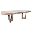 Pemberly Row Mahogany Extension Dining Table with Leaf in Hazelnut