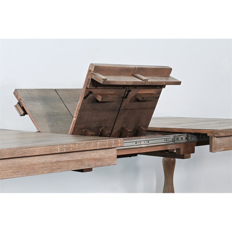 Pemberly Row Extension Dining Table with Butterfly Leaf and Turned Legs