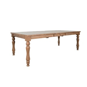 Pemberly Row Extension Dining Table with Butterfly Leaf and Turned Legs
