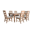 Pemberly Row 7-Piece Rectangular Extension Dining Set with Turned Legs